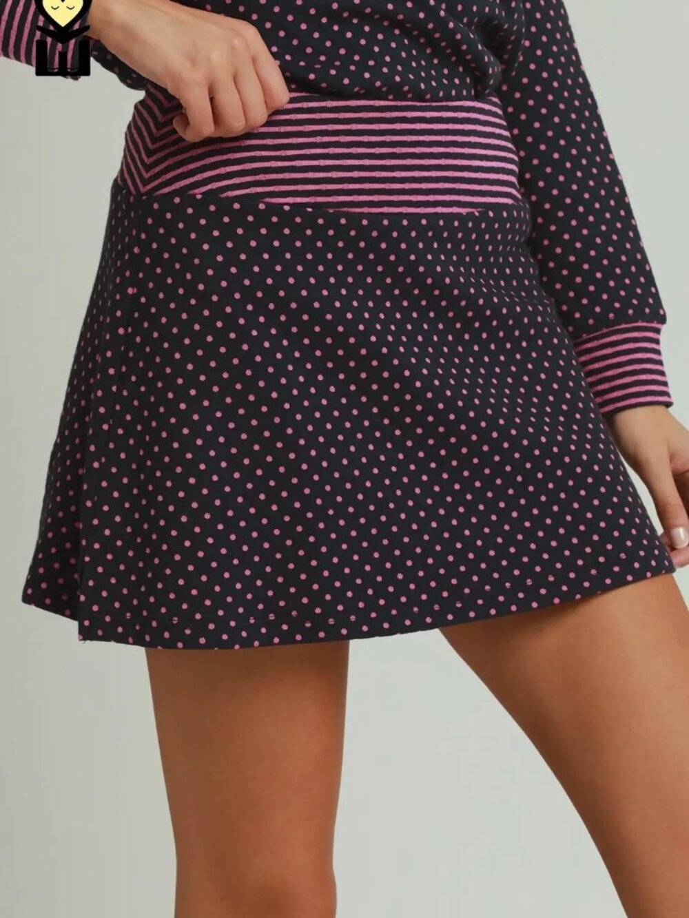 Polka Dot Skirt with Pockets
